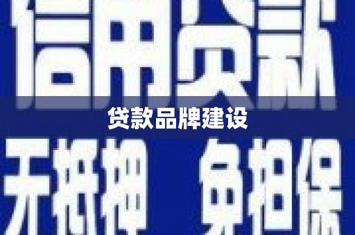湖西贷款品牌建设