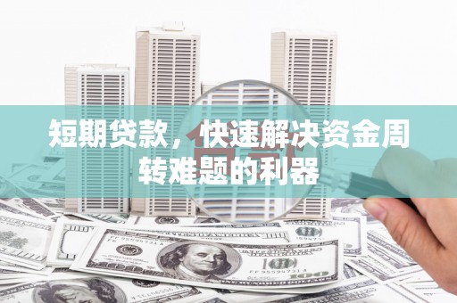 普湾新区短期贷款，快速解决资金周转难题的利器