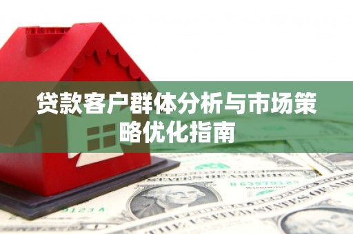 武江贷款客户群体分析与市场策略优化指南