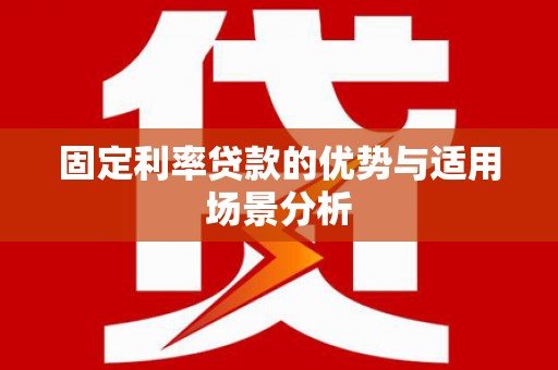 灵山固定利率贷款的优势与适用场景分析