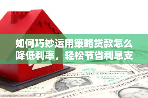 芦洲如何巧妙运用策略贷款怎么降低利率，轻松节省利息支出