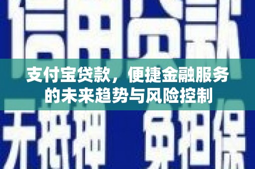 屯溪支付宝贷款，便捷金融服务的未来趋势与风险控制