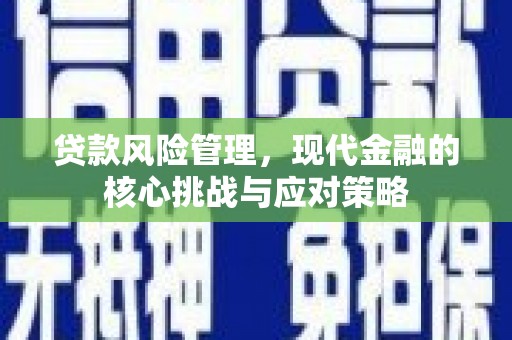 沂南贷款风险管理，现代金融的核心挑战与应对策略