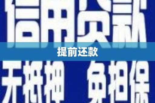 大余提前还款