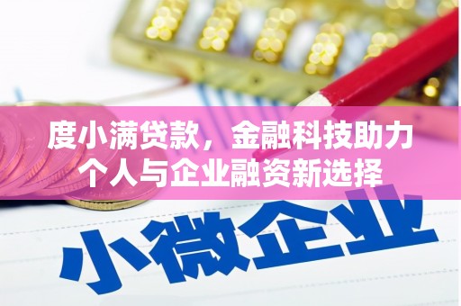 贞丰度小满贷款，金融科技助力个人与企业融资新选择