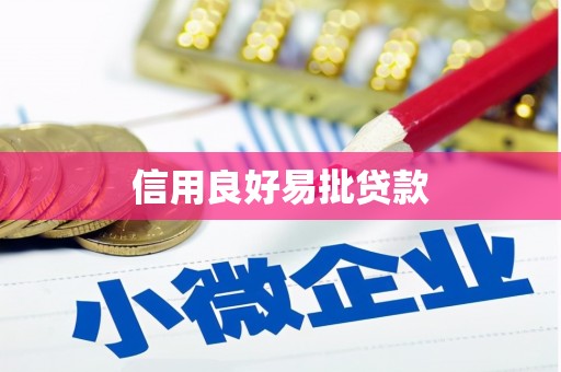 花都信用良好易批贷款