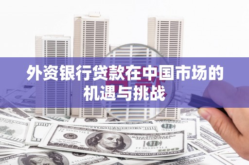 岢岚外资银行贷款在中国市场的机遇与挑战