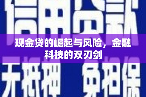 泰顺现金贷的崛起与风险，金融科技的双刃剑