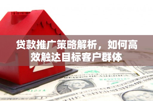 肇东贷款推广策略解析，如何高效触达目标客户群体