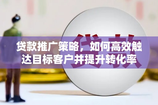 美姑贷款推广策略，如何高效触达目标客户并提升转化率