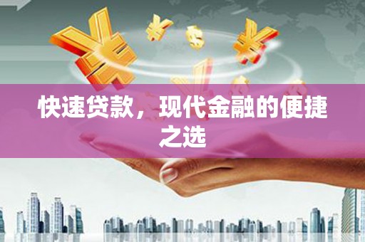 盐山快速贷款，现代金融的便捷之选