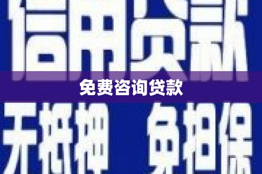 天峨免费咨询贷款